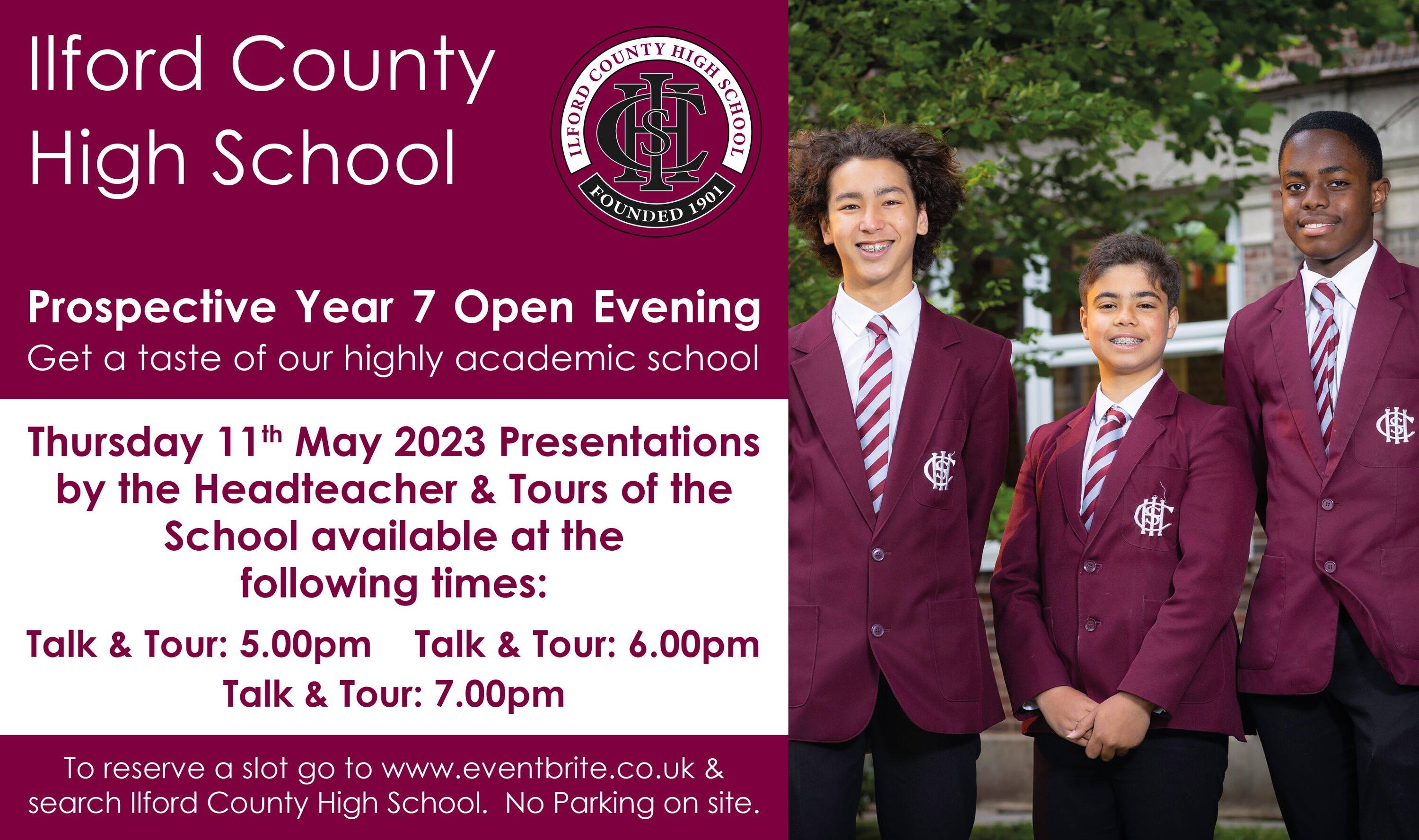 Prospective Year 7 Open Evening Thursday 11th May 2023 Announcements